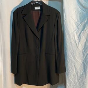 Gianni 18 green wool tailored vintage jacket euc